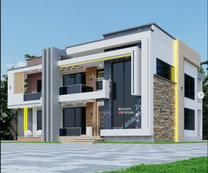4 BEDROOMS RESIDENTIAL HOUSE DESIGN
